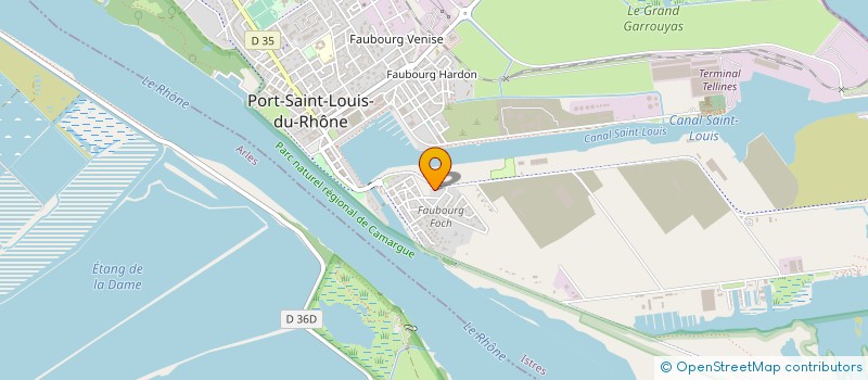 localisation de l'entreprise MONSIEUR JEAN-LUC CROES à PORT-SAINT-LOUIS-DU-RHONE