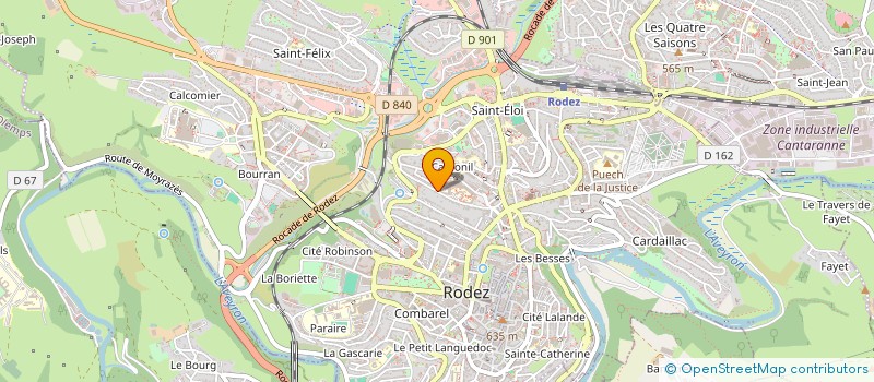 localisation de l'entreprise MONSIEUR JEAN-LUC CROZES à RODEZ