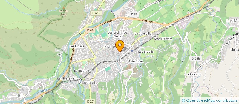 localisation de l'entreprise MONSIEUR JEAN LUC CRUNEL  PRADES