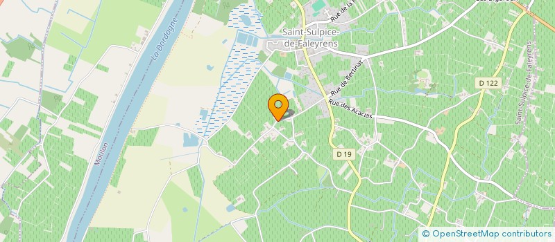 localisation de l'entreprise MONSIEUR JEAN LUC CUBILIER  SAINT-SULPICE-DE-FALEYRENS