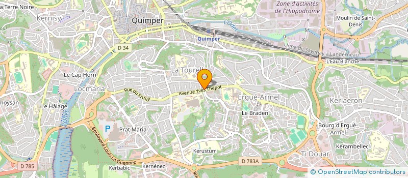 localisation de l'entreprise MONSIEUR JEAN LUC CZAPLICKI à QUIMPER