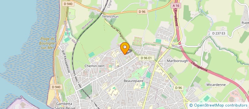 localisation de l'entreprise MONSIEUR JEAN-LUC DANGER  BOULOGNE-SUR-MER