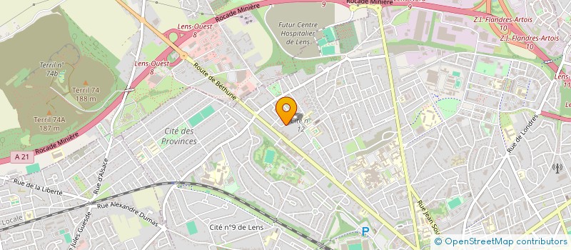 localisation de l'entreprise MONSIEUR JEAN-LUC DANIEL  LENS