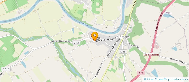 localisation de l'entreprise MONSIEUR JEAN-LUC DARE  MONTANS