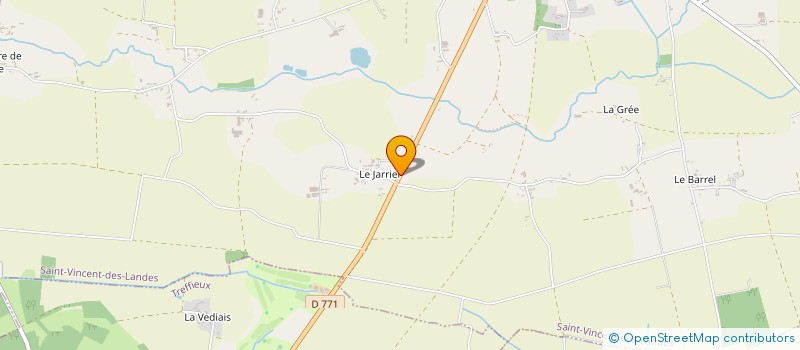 localisation de l'entreprise MONSIEUR JEAN-LUC DAREL  SAINT-VINCENT-DES-LANDES
