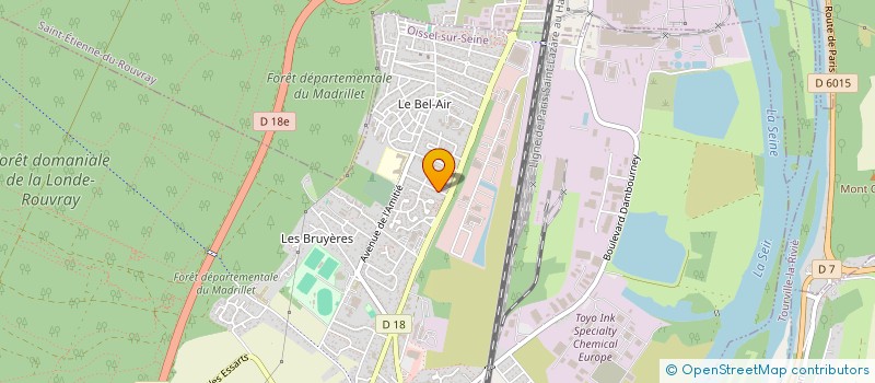 localisation de l'entreprise MONSIEUR JEAN-LUC DAVID  OISSEL