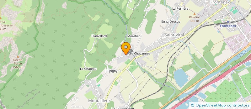 localisation de l'entreprise MONSIEUR JEAN-LUC DAVID-VAUDEY  MONTAILLEUR