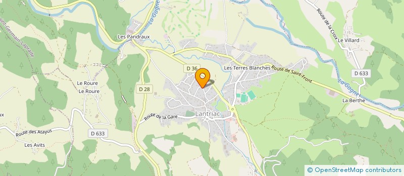 localisation de l'entreprise MONSIEUR JEAN-LUC DECHAUD  BRIVES-CHARENSAC