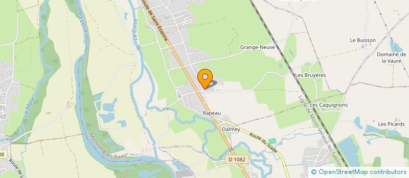 localisation de l'entreprise MONSIEUR JEAN-LUC DEJOB  MONTROND-LES-BAINS