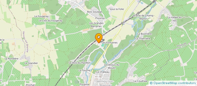 localisation de l'entreprise MONSIEUR JEAN LUC DELALEU à VERNOU-SUR-BRENNE