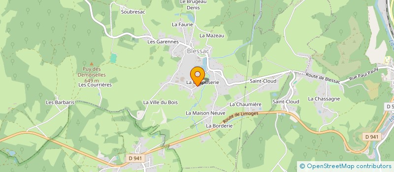 localisation de l'entreprise MONSIEUR JEAN-LUC DELARBRE  BLESSAC