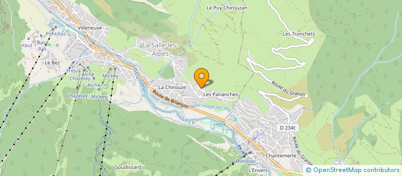 localisation de l'entreprise MONSIEUR JEAN-LUC DELAUNAY  LA SALLE-LES-ALPES