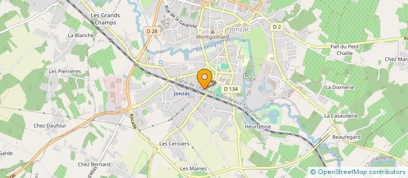 localisation de l'entreprise MONSIEUR JEAN-LUC DELAVAULT  JONZAC