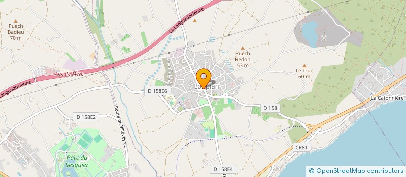 localisation de l'entreprise MONSIEUR JEAN-LUC DELBAR  LOUPIAN