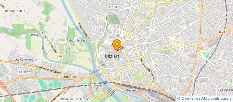localisation de l'entreprise MONSIEUR JEAN LUC DELIEUZE à BEZIERS