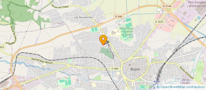 localisation de l'entreprise MONSIEUR JEAN-LUC DEMEUSE  RIOM