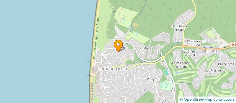 localisation de l'entreprise MONSIEUR JEAN-LUC DENDELEUX  LACANAU