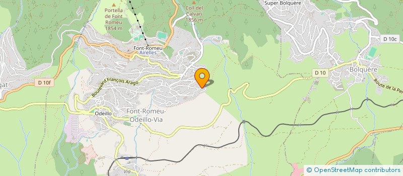 localisation de l'entreprise MONSIEUR JEAN-LUC DEROUINEAU  FONT-ROMEU-ODEILLO-VIA