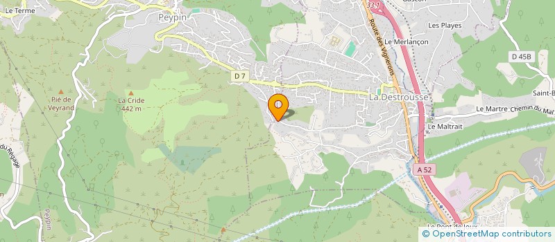 localisation de l'entreprise MONSIEUR JEAN LUC DESBORDES  LA DESTROUSSE