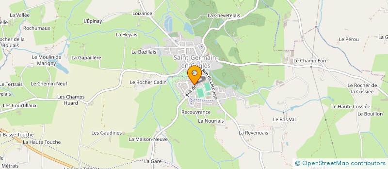 localisation de l'entreprise MONSIEUR JEAN LUC DEVINEAU  SAINT-GERMAIN-EN-COGLES