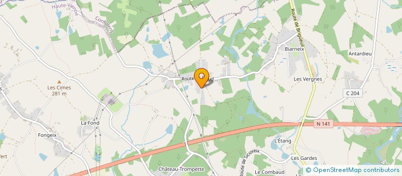 localisation de l'entreprise MONSIEUR JEAN-LUC DEXET  SAINT JUNIEN