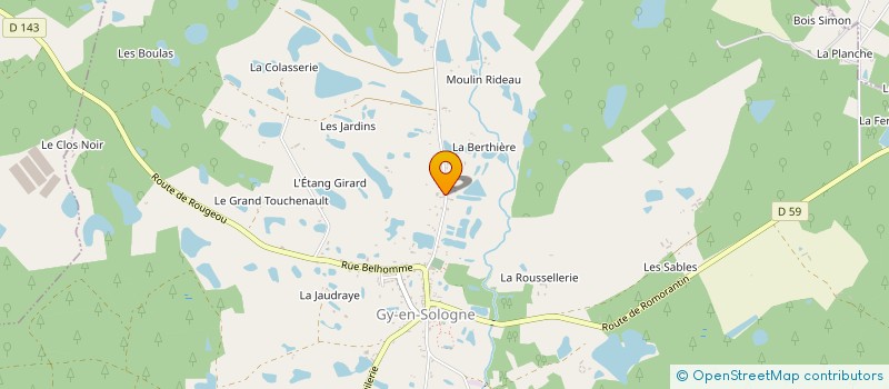 localisation de l'entreprise MONSIEUR JEAN-LUC DOLLEANS à GY-EN-SOLOGNE