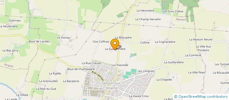 localisation de l'entreprise MONSIEUR JEAN-LUC DOMEON à SERVON-SUR-VILAINE