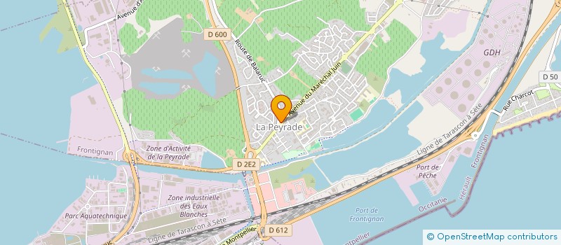 localisation de l'entreprise MONSIEUR JEAN-LUC DOMINGUEZ à FRONTIGNAN