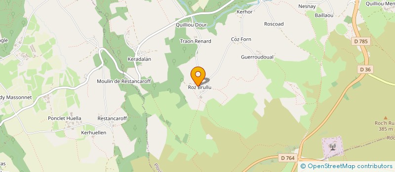 localisation de l'entreprise MONSIEUR JEAN LUC DOURMAT  PLOUNEOUR-MENEZ