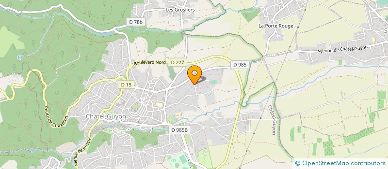 localisation de l'entreprise MONSIEUR JEAN-LUC DUBOIS  CHATELGUYON