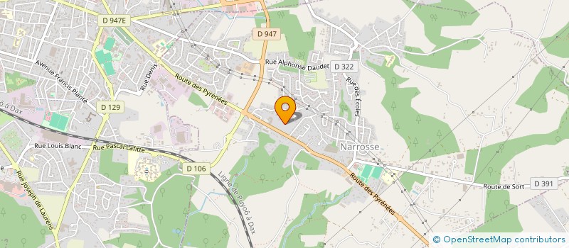 localisation de l'entreprise MONSIEUR JEAN LUC DUGAU  NARROSSE