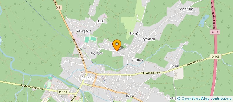 localisation de l'entreprise MONSIEUR JEAN-LUC DUMARTIN  SALLES