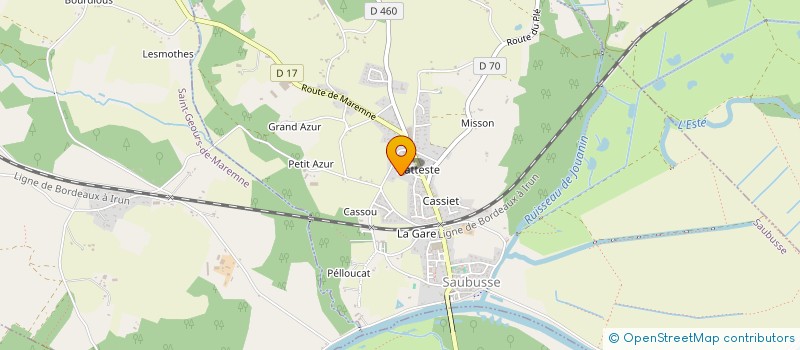 localisation de l'entreprise MONSIEUR JEAN-LUC DUPLA  SAUBUSSE