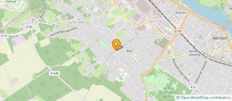 localisation de l'entreprise MONSIEUR JEAN-LUC DUPUY  VERNON