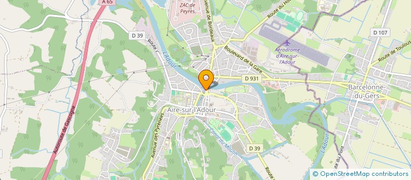 localisation de l'entreprise MONSIEUR JEAN-LUC DUROU  AIRE-SUR-L'ADOUR