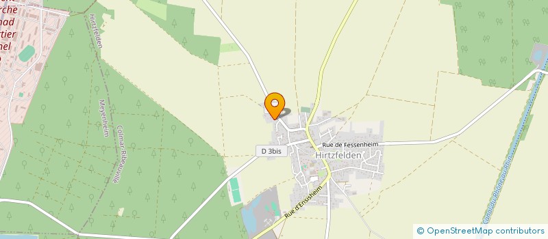 localisation de l'entreprise MONSIEUR JEAN-LUC DUSSEL  HIRTZFELDEN