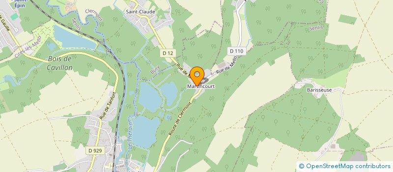 localisation de l'entreprise MONSIEUR JEAN LUC DUTHILLEUL  MELLO