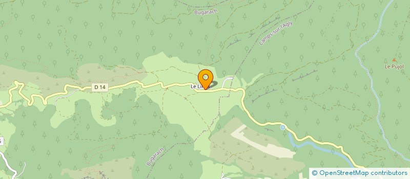 localisation de l'entreprise MONSIEUR JEAN-LUC EMERIC  BUGARACH