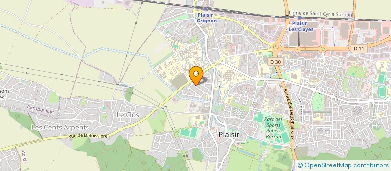 localisation de l'entreprise MONSIEUR JEAN-LUC EVEN à PLAISIR