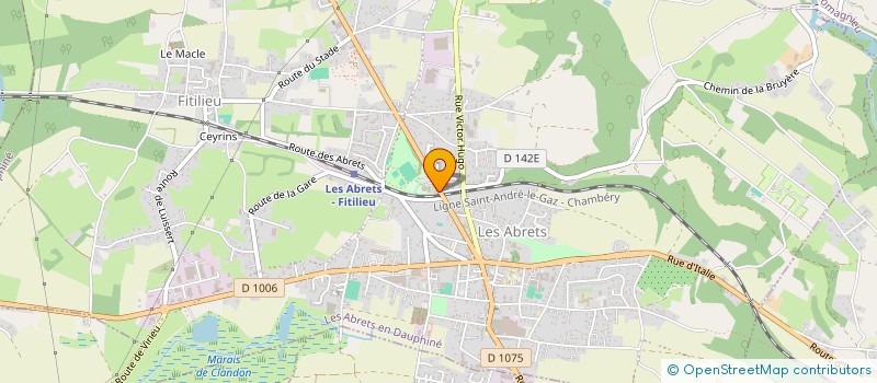 localisation de l'entreprise MONSIEUR JEAN LUC FALCOZ  LES ABRETS-EN-DAUPHINE