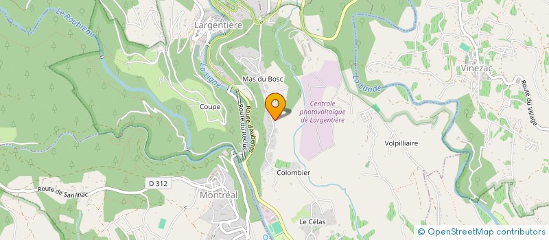 localisation de l'entreprise MONSIEUR JEAN-LUC FARGIER à LARGENTIERE