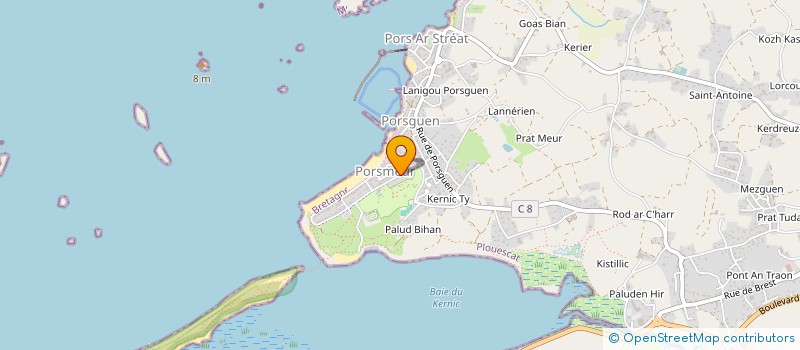 localisation de l'entreprise MONSIEUR JEAN LUC FAUDOU  PLOUESCAT