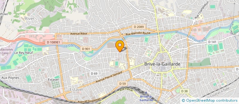 localisation de l'entreprise MONSIEUR JEAN-LUC FAVAUGE  BRIVE-LA-GAILLARDE