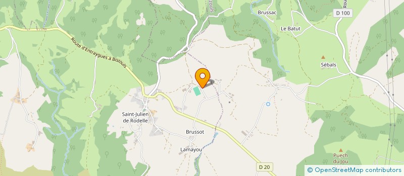 localisation de l'entreprise MONSIEUR JEAN-LUC FAVIE  RODELLE