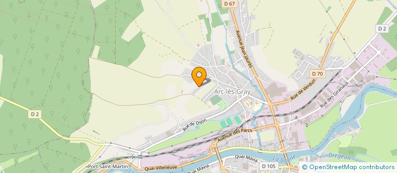 localisation de l'entreprise MONSIEUR JEAN-LUC FILIPPIG  ARC-LES-GRAY