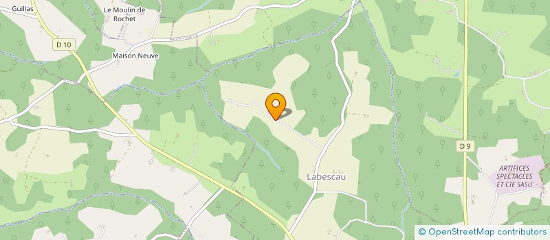 localisation de l'entreprise MONSIEUR JEAN LUC FILLEAU  LABESCAU
