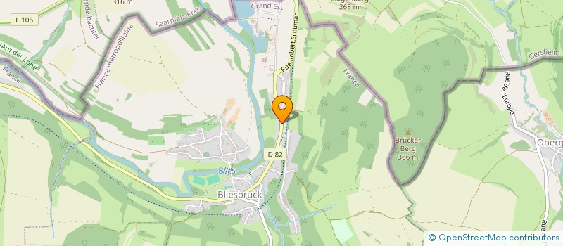 localisation de l'entreprise MONSIEUR JEAN LUC FLORSCH  BLIES-GUERSVILLER