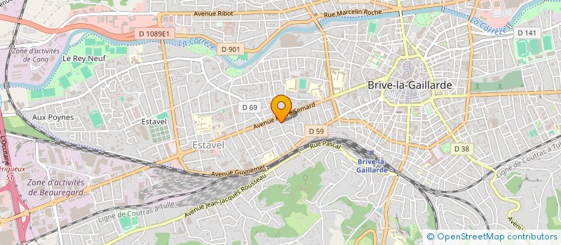 localisation de l'entreprise MONSIEUR JEAN LUC FORNONI  BRIVE-LA-GAILLARDE