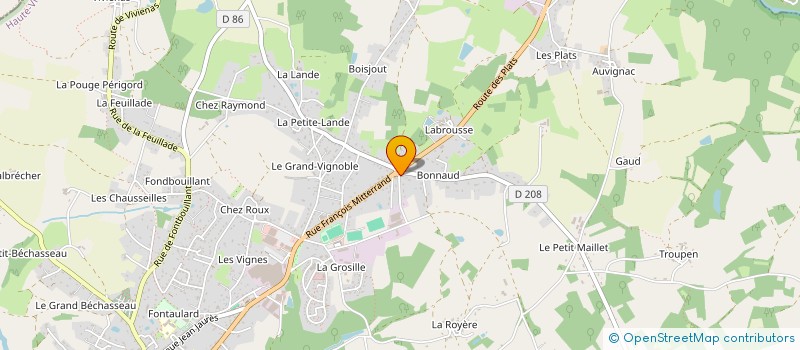 localisation de l'entreprise MONSIEUR JEAN-LUC FOUGERON à ROCHECHOUART