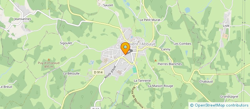 localisation de l'entreprise MONSIEUR JEAN LUC FOURIAUD à BENEVENT-L'ABBAYE